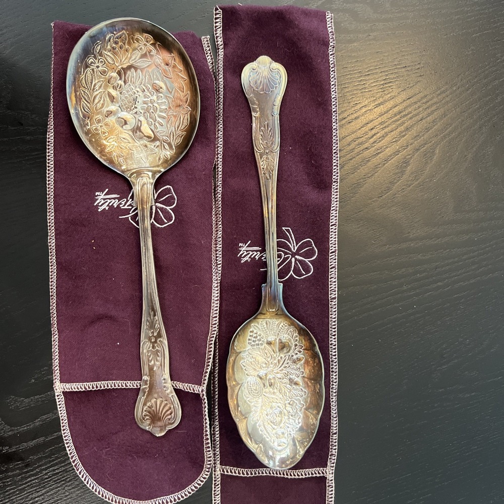 Sheffield England Eisenberg- Lozano EPNS A1 Bon‎ Berry Serving Spoons